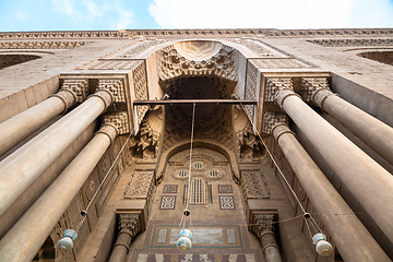 Image showing The two mosques Al-Rifa\'i and Sultan Hassan in Cairo Egypt