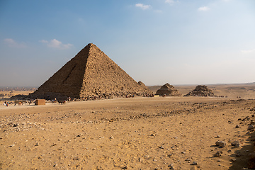 Image showing Pyramids at Giza Cairo Egypt