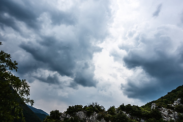 Image showing bad weather storm clouds