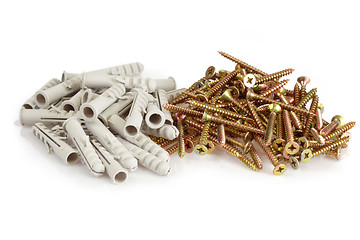 Image showing Screws and dowels