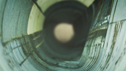 Image showing Camera motion in round tunnel