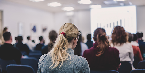 Image showing Workshop at university lecture hall.