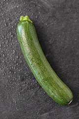 Image showing zucchini on slate stone background