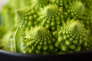 Image showing close up of romanesco broccoli in bowl