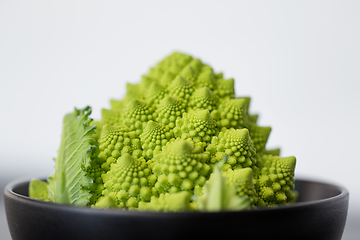 Image showing close up of romanesco broccoli in bowl