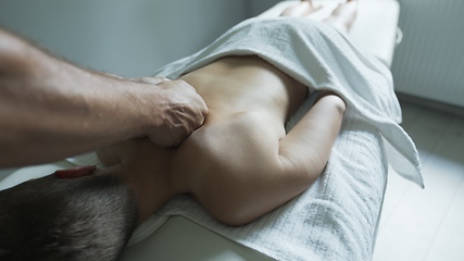 Image showing part of the manual therapy procedure