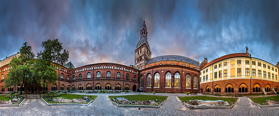 Image showing Riga Dome cathedral inner courtyard