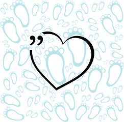 Image showing  Quotation Mark Speech Bubble. Quote sign icon. Abstract background.