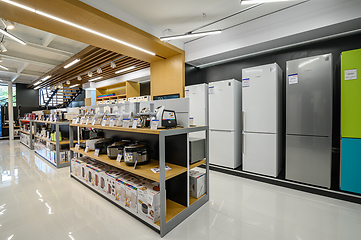 Image showing Interior of premium domestic appliance store