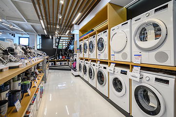 Image showing Interior of premium domestic appliance store