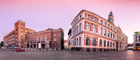 Image showing City Hall Square Riga old Town, Latvia