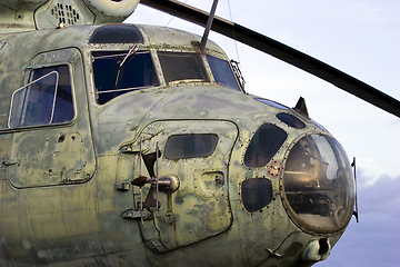 Image showing Old Soviet helicopter