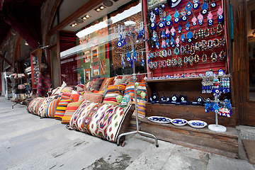 Image showing Showcase of souvenir shop