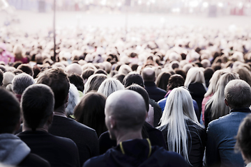 Image showing Crowd of unrecognisable people