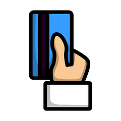 Image showing Hand Hold Crdit Card Icon