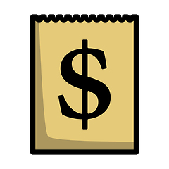 Image showing Dollar Calendar Icon