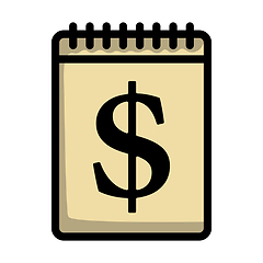 Image showing Dollar Calendar Icon