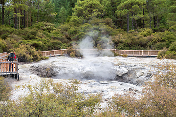 Image showing geothermal activity at Rotorua in New Zealand