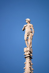 Image showing statue at Cathedral Milan Italy