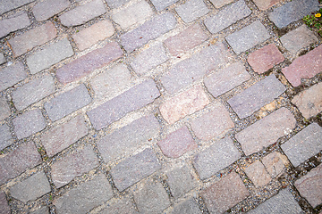 Image showing cobblestone street background texture