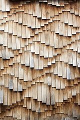Image showing Wooden shingles texture