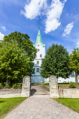 Image showing The Dobele Evangelic Lutheran Church, Dobele, Latvia
