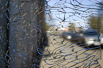 Image showing Broken glass texture