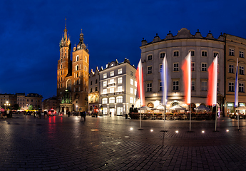 Image showing Krakow old town main market square