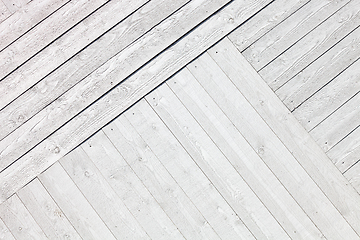 Image showing White rustic wooden planks background