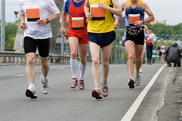 Image showing Marathon runners