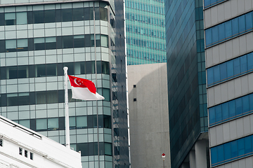 Image showing Flag of the Republic of Singapore