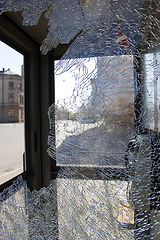 Image showing Broken glass texture