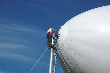 Image showing Release of a zeppelin