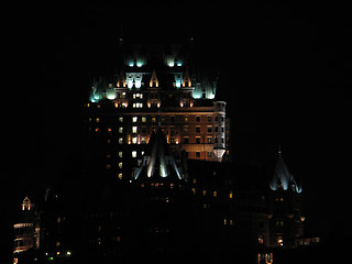 Image showing chateau frontenac, quebec, canada, at night