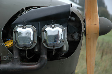 Image showing Engine of an airplane