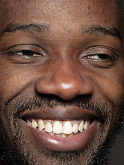 Image showing Close up portrait of young african-american man