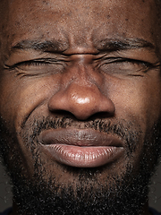 Image showing Close up portrait of young african-american man