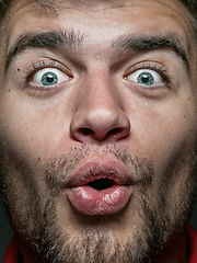 Image showing Close up portrait of young caucasian man