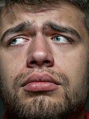 Image showing Close up portrait of young caucasian man