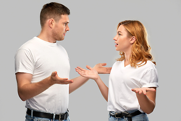 Image showing unhappy couple having argument