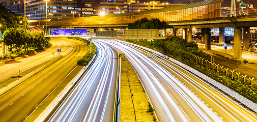 Image showing Busy traffic in Hong Kong