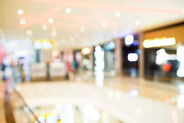 Image showing Blur view of shopping mall