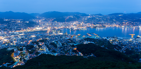 Image showing Nagasaki City at night