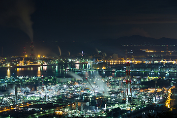 Image showing Mizushima coastal industrial area in Japan