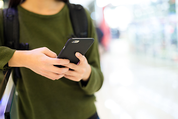 Image showing Woman use of mobile phone