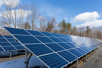 Image showing Solar power plant in countryside