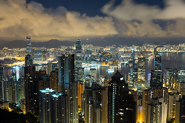 Image showing Hong Kong cityscape at night