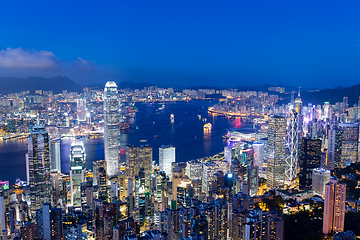 Image showing Hong Kong city night