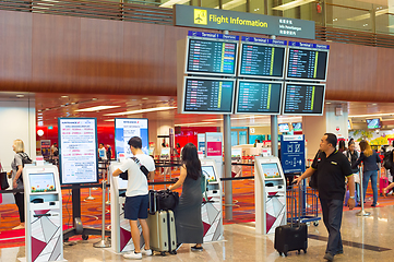 Image showing Self check-in at airport. Singapore