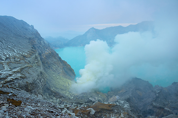 Image showing Kawah Ijen crater. Java, Indonesia